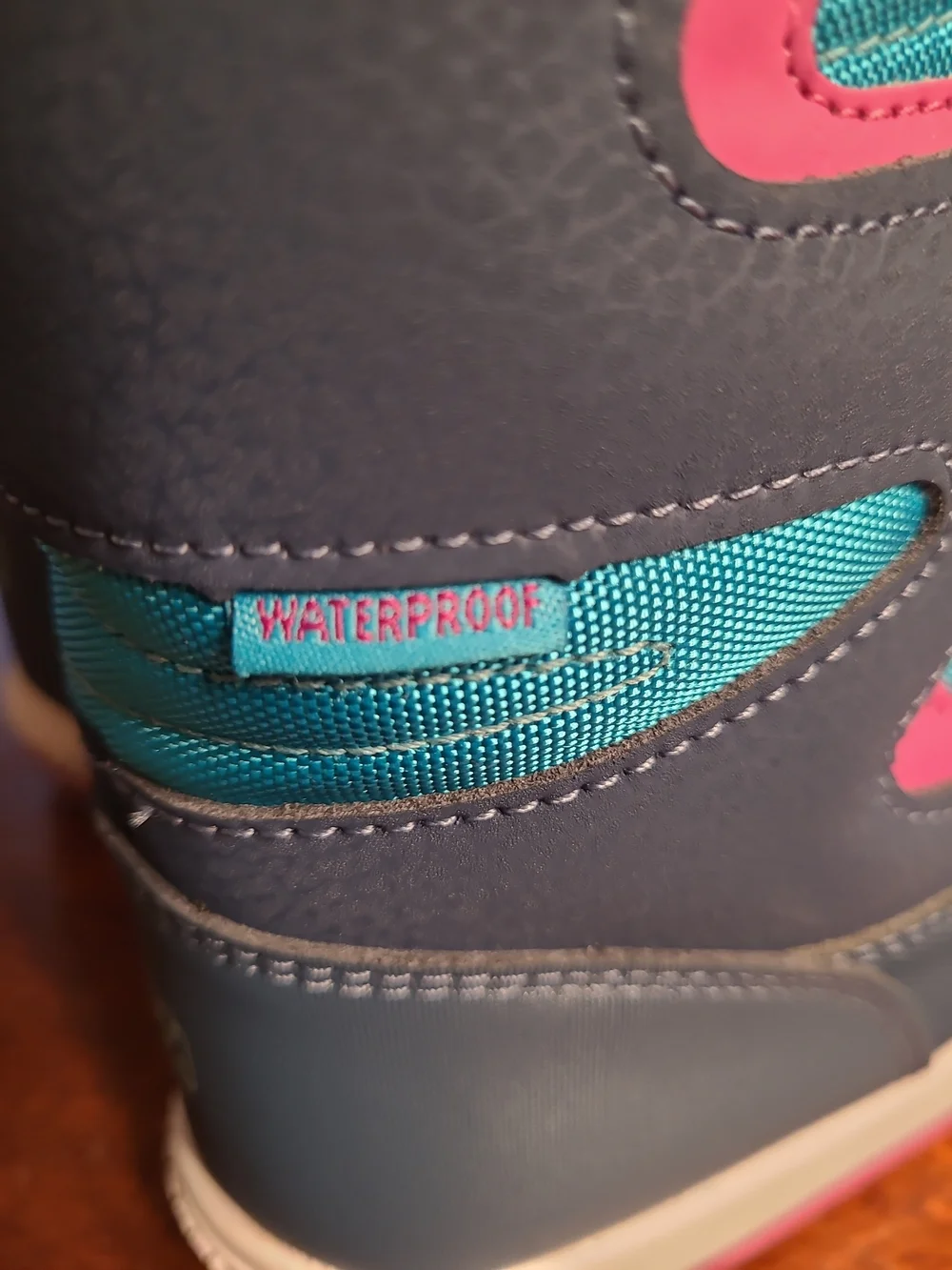 Merrell Kids Snow Bank 3.0 Navy, Teal & Pink Waterproof Winter Boots, Bungee